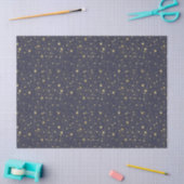 Scatter Gold Navy Blue Stars Seidenpapier (Basteln)