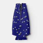 Scatter Gold Stars auf Blue Flaschenkühler (Rückseite)