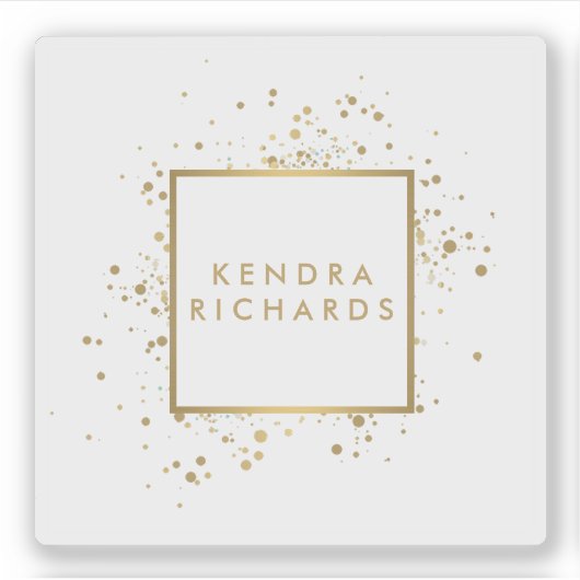 Scatter Imitate Gold Confetti Aufkleber (Vorderseite)