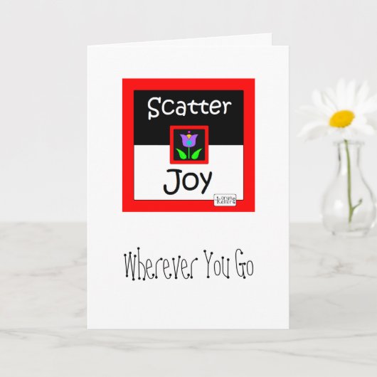 Scatter Joeting Card Karte (Kleine Pflanze)