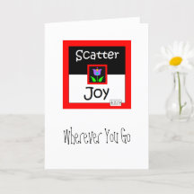 Scatter Joeting Card