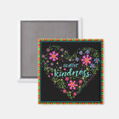 Scatter Kindness Hübsch Floral Heart Trendy Magnet (Vorderseite/Rückseite)