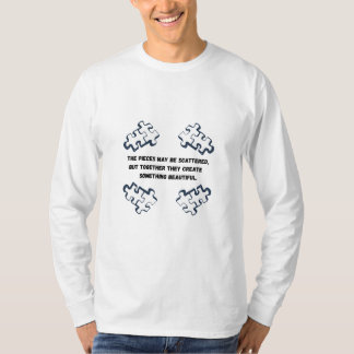 Scatter Puzzle Pieces Long Sleeve T-Shirt