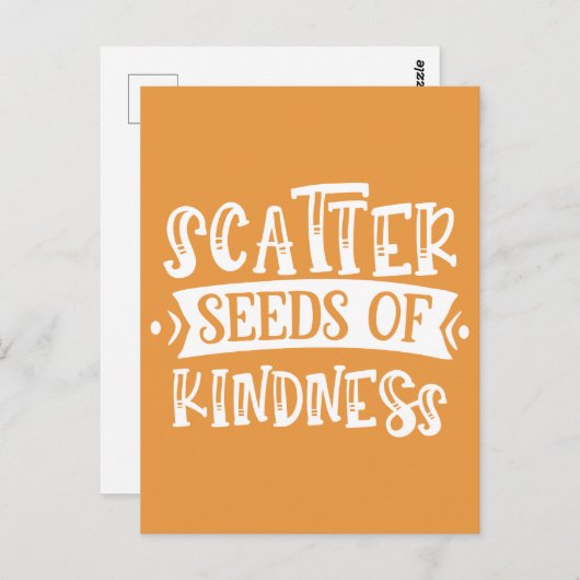 Scatter Seeds of Kindness Postkarte (Vorne/Hinten)