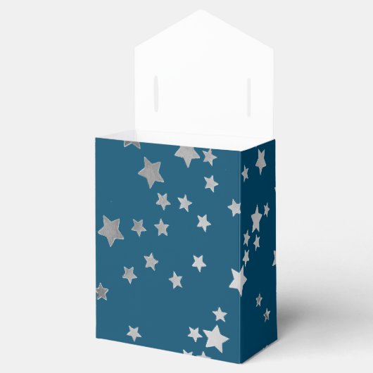 Scatter Stars on Blue Geschenkschachtel (Geöffnet)