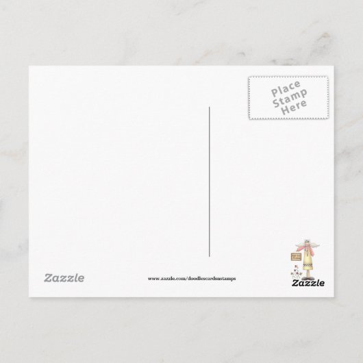Scatter the seed of Kindness Angel postcard Postkarte (Rückseite)