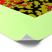 Scatterbeans Multi Color Collage Poster (Ecke)