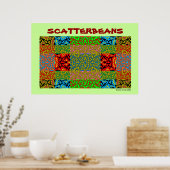 Scatterbeans Multi Color Collage Poster (Küche)