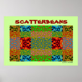 Scatterbeans Multi Color Collage Poster (Vorne)