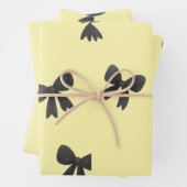 Scattered Bow Pattern Throw Pillow –Minimal design Geschenkpapier Set (Beispiel)