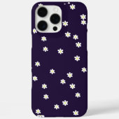 Scattered Daisies on Deep Purple Phone Case (Rückseite)