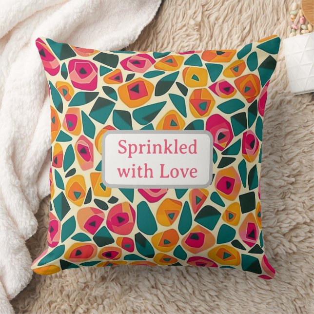 Scattered Floral Love - Sprinkled with love Kissen (Decke)