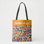 Scattered Floral Love - Sprinkled with love Tasche (Vorderseite)