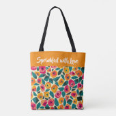 Scattered Floral Love - Sprinkled with love Tasche (Rückseite)