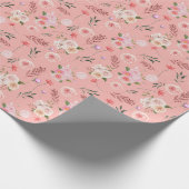 Scattered Flower Wrapping Paper Geschenkpapier (Ecke)