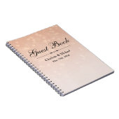 Scattered Hearts Dusty Rose Ombre Notizblock (Rechte Seite)