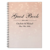 Scattered Hearts Dusty Rose Ombre Notizblock (Vorderseite)