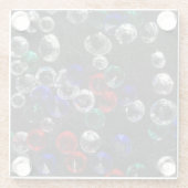 Scattered Jewels and Gemstones Glasuntersetzer (Rückseite)