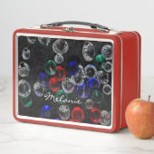 Scattered Jewels and Gemstones Personalised Metal  Metall Brotdose (Beispiel)