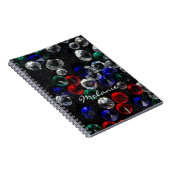 Scattered Jewels and Gemstones Personalised Notizblock (Rechte Seite)