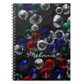 Scattered Jewels and Gemstones Personalised Notizblock (Vorderseite)