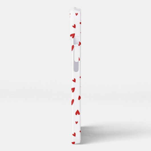 Scattered Little Red Hearts iPhone Hülle (Linke Seite)