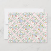 Scattered Meadow Folk Nursery Note Card Einladung (Rückseite)