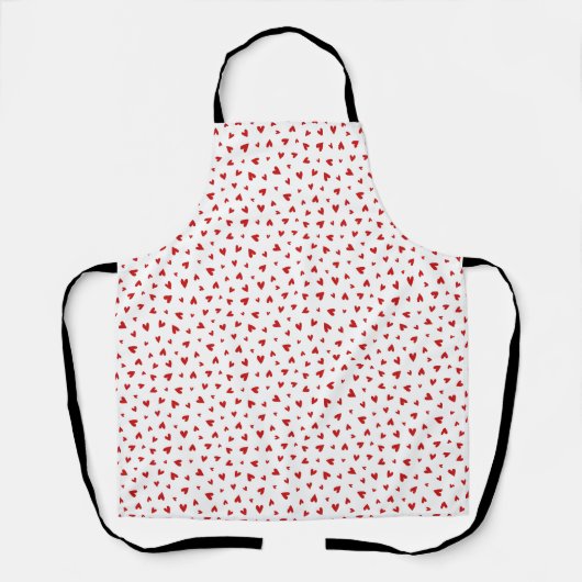 Scattered Red Hearts Apron Schürze (Vorderseite)