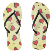 Scattered Red Hearts Summer Sandal Flip Flops Badesandalen (Fußbett)
