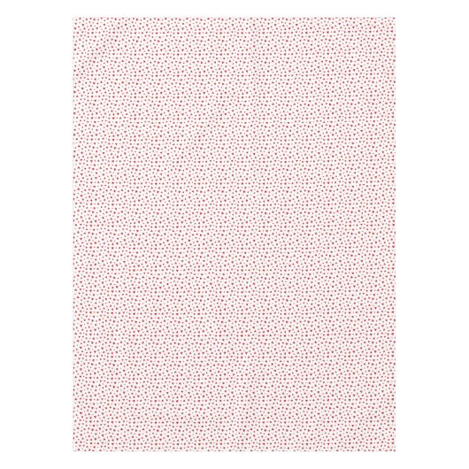 Scattered Red Hearts Tablecloth Tischdecke (Vorderseite)