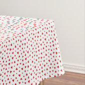 Scattered Red Hearts Tablecloth Tischdecke (Beispiel)