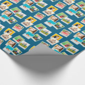 Scattered Snapshots Custom Photo Geschenkpapier (Ecke)