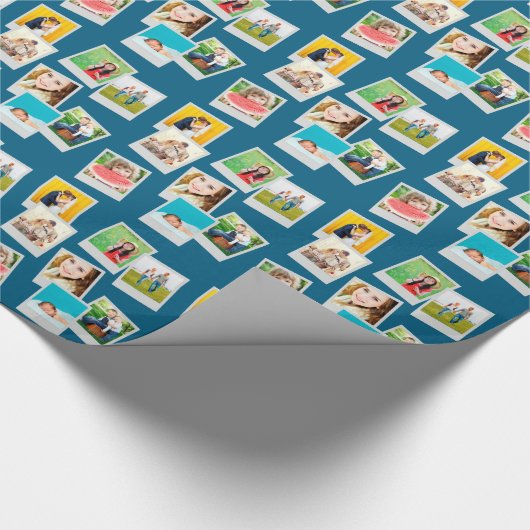 Scattered Snapshots Custom Photo Geschenkpapier (Ecke)