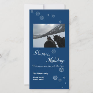 scattered snowflakes 6 holiday photo card feiertagskarte