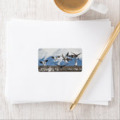 Scattering Geese Adressaufkleber (Insitu)