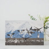 Scattering Geese Briefpapier (Stehend Vorderseite)