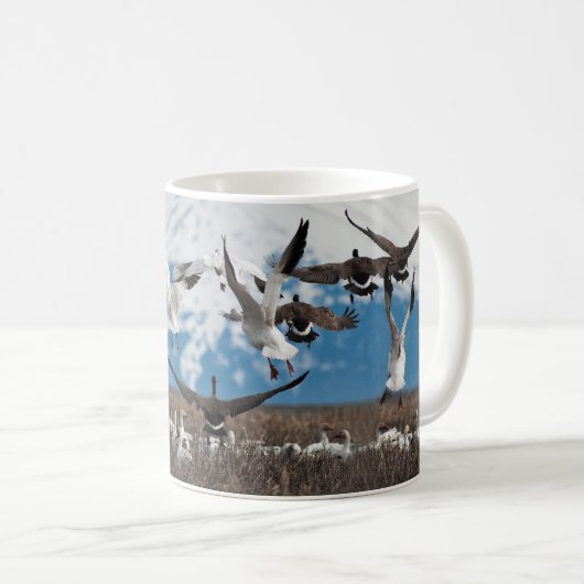 Scattering Geese Kaffeetasse (VorderseiteRechts)