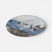 Scattering Geese Pappteller (Schrägansicht)