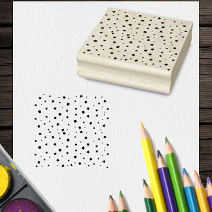 Scattering of Stars in verschiedenen Sized for Chr Gummistempel