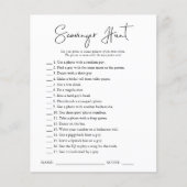 Scavenger Hunt | Brautparty Game (Vorderseite)