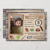 SCAVENGER HUNT FOTO KINDERGEBURTSTAG PARTY INVITE EINLADUNG (Vorne/Hinten)