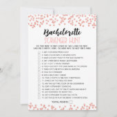 Scavenger Hunt Hen Party Editable Game Card Einladung (Vorderseite)