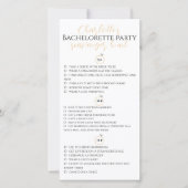 Scavenger Hunt Junggeselinnen-Abschied Gold gPhoto Karte (Vorderseite)