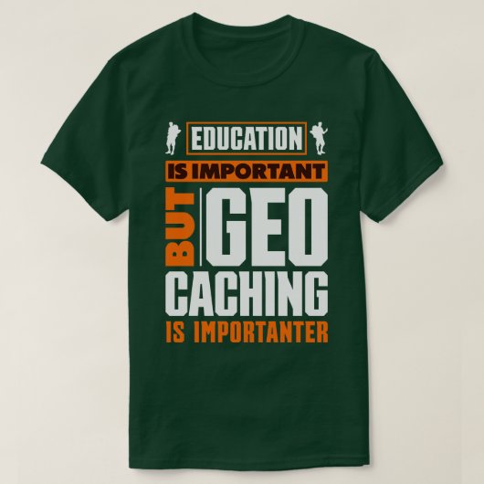 Scavenger Jagd Geocaching für Geocacher Funny T-Shirt (Design vorne)