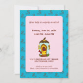 Scavenger jagen lustiges Eichhörnchen graben auf p Einladung (Rückseite)