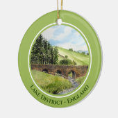 Scawgill Bridge over River Aiken Lake District Ver Keramik Ornament (Links)