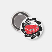 SCCNA Small Magnet - Saturn Car Club (Vorderseite/Rückseite)