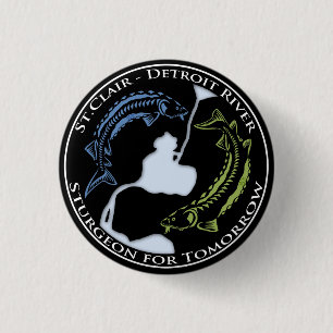 SCDR-Stör für das Morgen Knopf-Schwarz Button