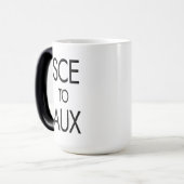 SCE als Funny Space Race und Rocket Science Verwandlungstasse (Vorderseite Links)