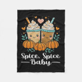 Sce Sce Baby Kawaii Pumpkin Sce Latte Lover Fleecedecke (Vorderseite)